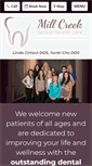 Mobile Screenshot of millcreekdentalhealthcare.com